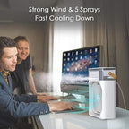 Air Cooler Fan, Mini Portable USB Personal Desktop Cooling Fan