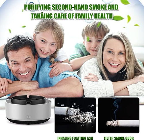 Ashtray, Smokeless with Built in Air Purifier, with Turbo Fan