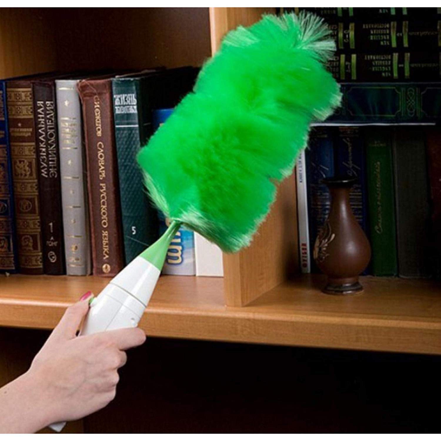 Go Duster, Battery Operated with Rotating Dust Cleaning Heads