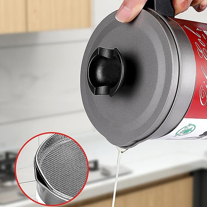 Oil Fryer Cooker with Stainless Steel Fine Mesh with Lid Food, for Kitchen