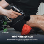 Massage Gun, Mini Deep Tissue with 6 Speed Levels and 4 Massage Heads
