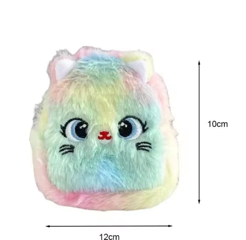 1pc Kawaii Rainbow Color Keyring Coin Purse