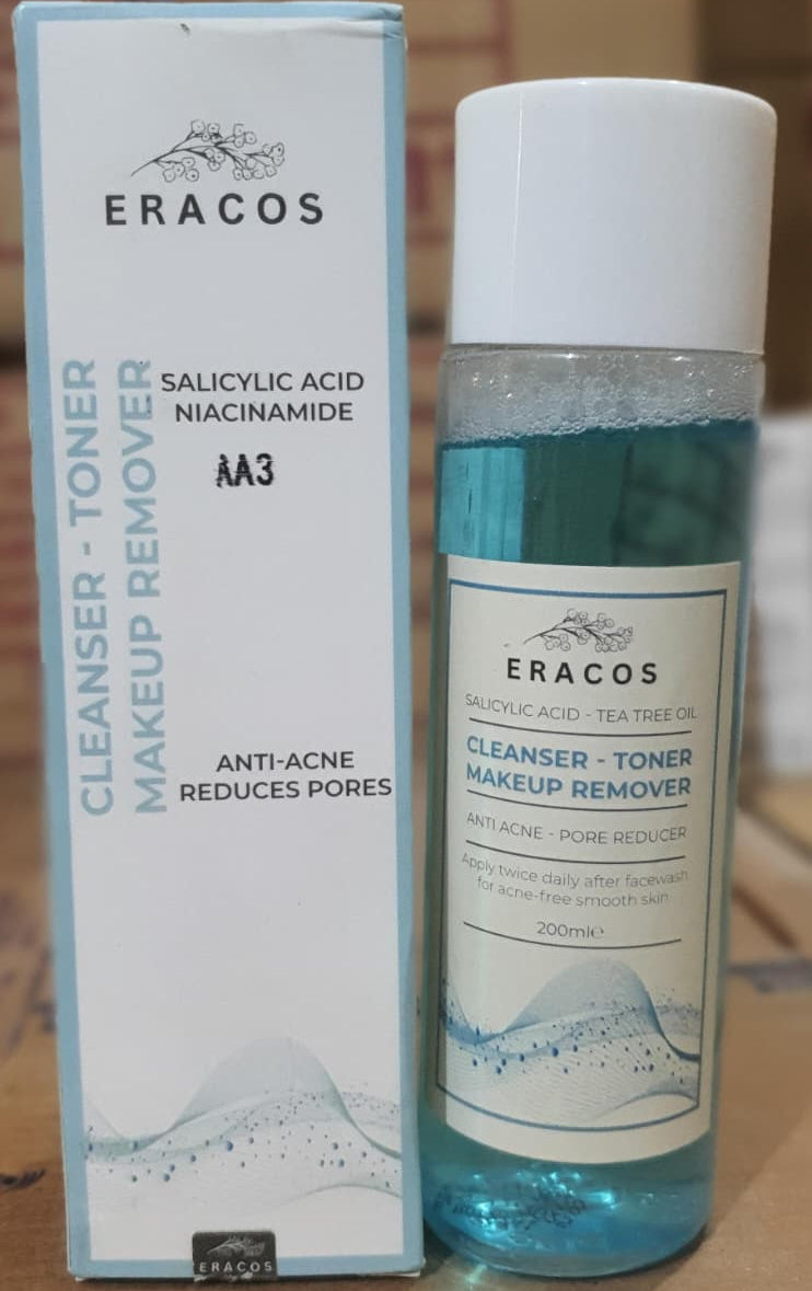 Eracos AA3 Cleanser Toner Makeup Remover Gentle Daily Skincare