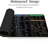 Shortcut Keyboard Mat 30×80cm, Anti-Slip, Office & Gaming Desk Pad