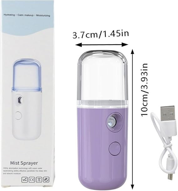 Nano Facial Mist Sprayer Portable USB Rechargeable Hydration Device