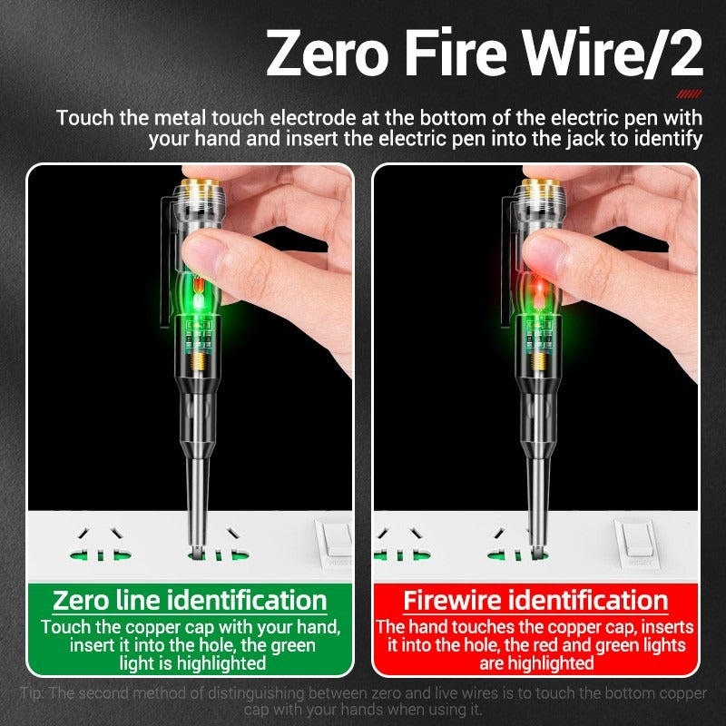 Tester,LED Voltage Test Pen 24–250V Non Contact Circuit