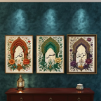 Tawakkul, Sabar, Shukar Wooden Sticky Wall Art