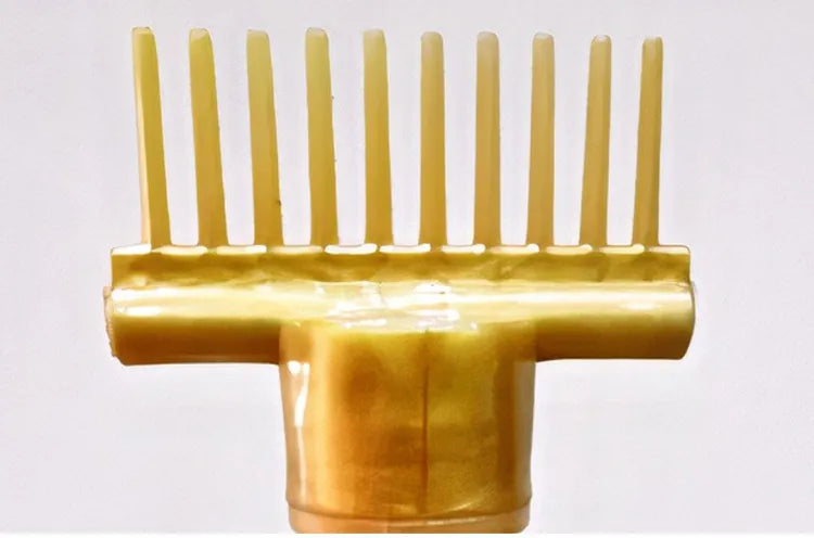 Golden Hair Comb Applicator Bottle  Oil, Shampoo & Dye Dispenser Tool