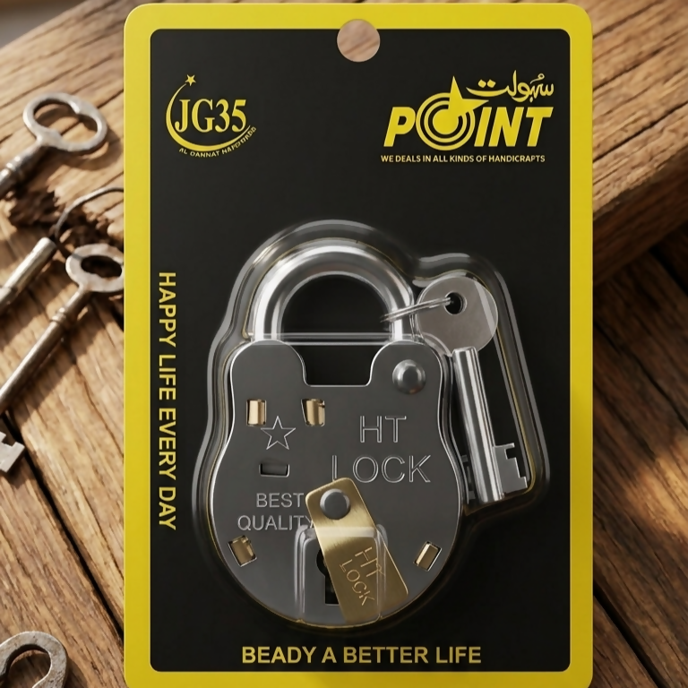HT Lock JG-35 - Heavy Duty Security Lock Durable Mechanical Hardware Device High Performance Protection Safety Lock For Doors And Gates