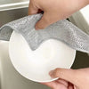 Metal Wire Dish Washing Cloth, No-Scratch & Hygienic, Easy to Rinse