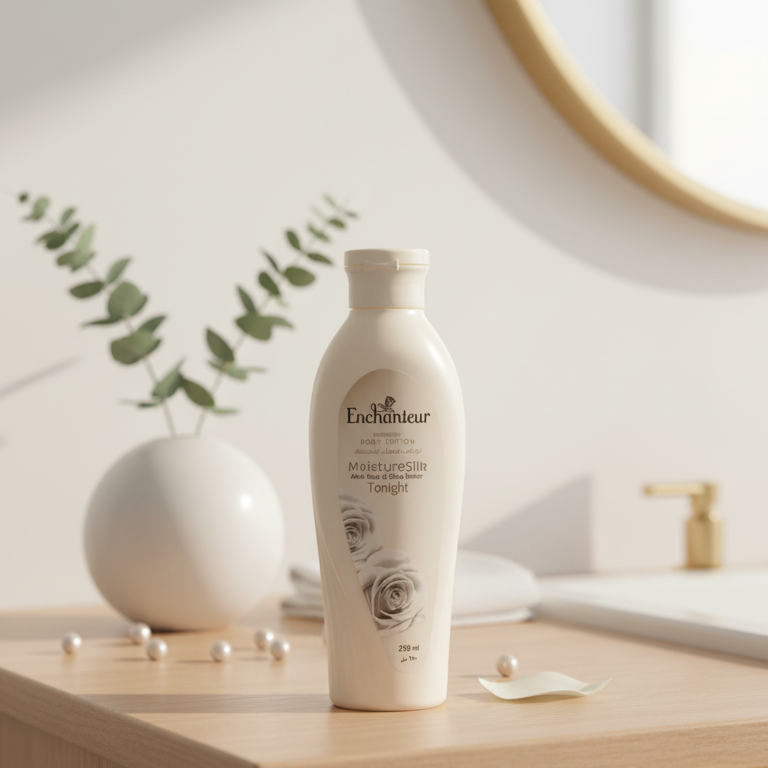 Enchanteur Moisture Silk Body Lotion With Aloe Vera, for All Skin Types