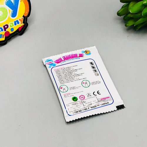 Bubble Concentrate Liquid Sachet,  High Foam Bubble Solution Refill Pack