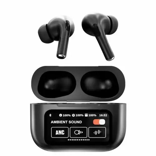 A9 Pro Earbuds With Smart Display And Hybrid ANC