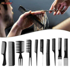 10 Pcs Professional Hair Styling Comb Set | Barber & Salon Hairdressing Combs Kit