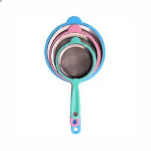 Colorful Stainless Steel Mesh Tea Strainer with Plastic Handle-medium