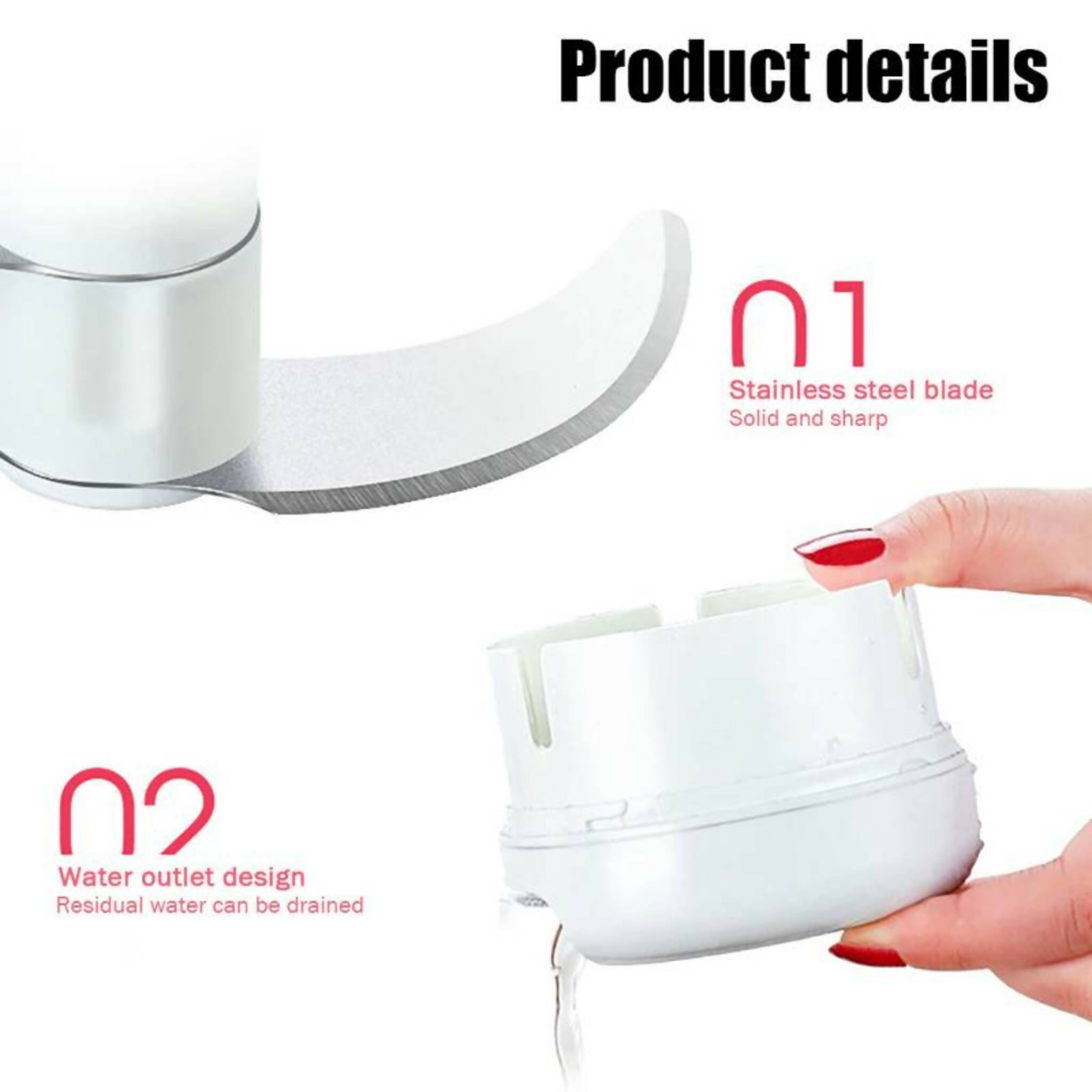 (pack of 2 ) Combo deal Garlic Tool + Mini Chopper Grinding Crusher Chopper
