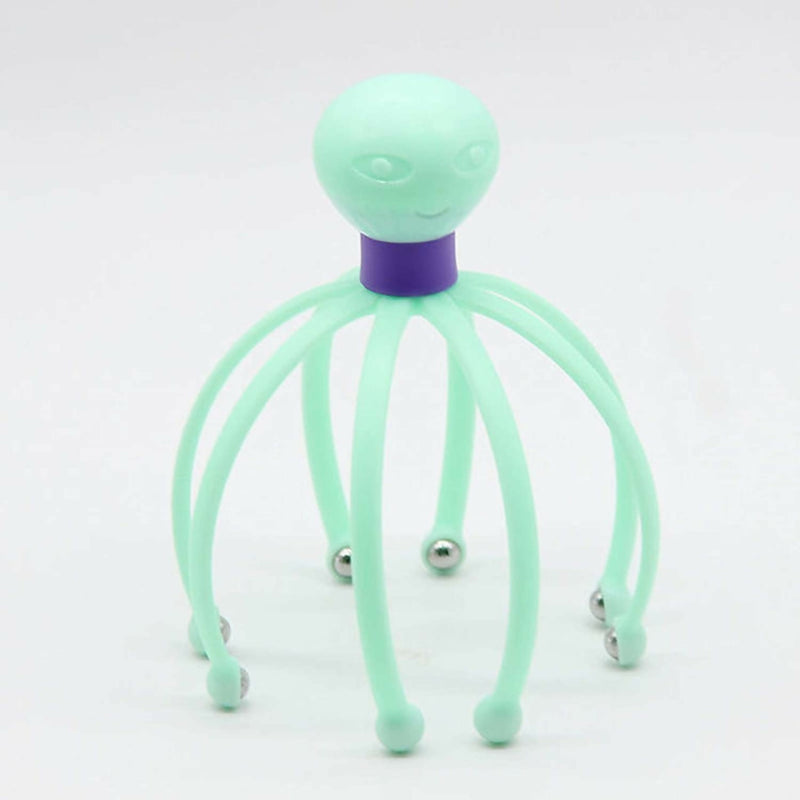 Octopus Shape Manual Head Scalp Massager With 8 Roller Balls|Provides Headache Relief Stress Relaxation Hair Stimulation
