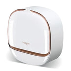 Milky White | Self-Adhesive Wall-Mounted Luxury Soap Holder with Lid and Drainage Tray