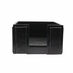 Senator Rexine Leather Office Desk Organizer 7pcs Set With Watch #20(Black)