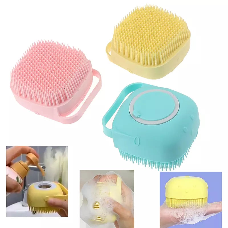 Silicone Bath Brush Soft Body Scrubber for Baby