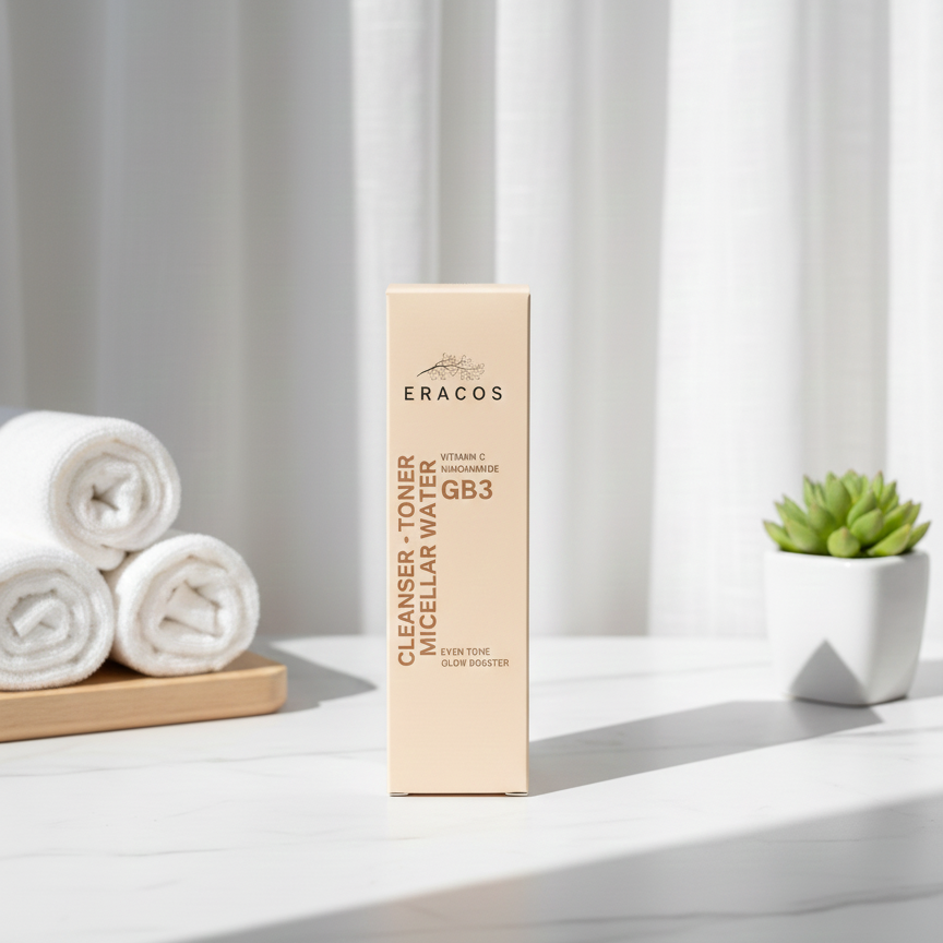 Eracos GB3 Cleanser Toner Micellar Water Gentle Daily Cleansing