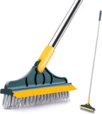 2 In 1 Broom Wiper With Strong Bristles And Floor Wiper Blade