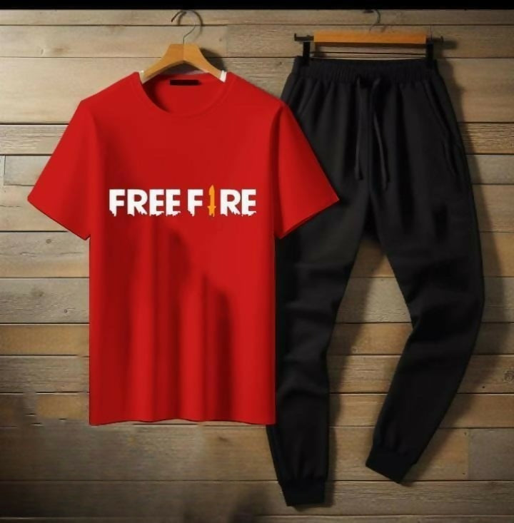 Premium Micro Men’s Tracksuit FreeFire Print – Comfortable Sportswear | Gym & Workout Suit