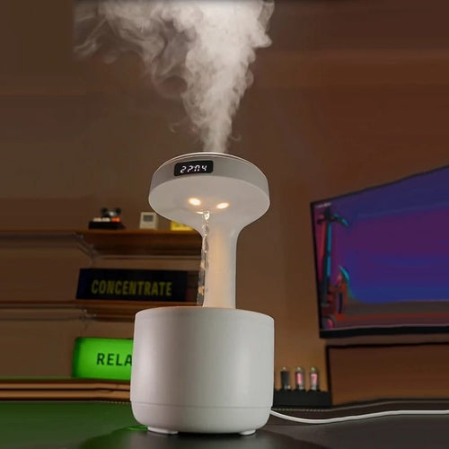 Smooth Sailing Antigravity Humidifier with Water Drop Light Effect