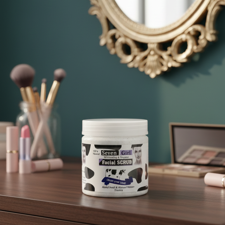 Seven Girl Whitening & Facial Scrub, Big Size Pack (Made in UK)