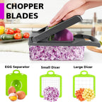 16-In-1 Multifunctional Vegetable Cutter And Slicer With Interchangeable Blades