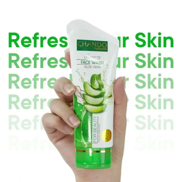 Face Wash | Chando Naturals Aloe Vera Beauty Face Wash 100ml Gentle Hydrating Cleanser for Sensitive Skin
