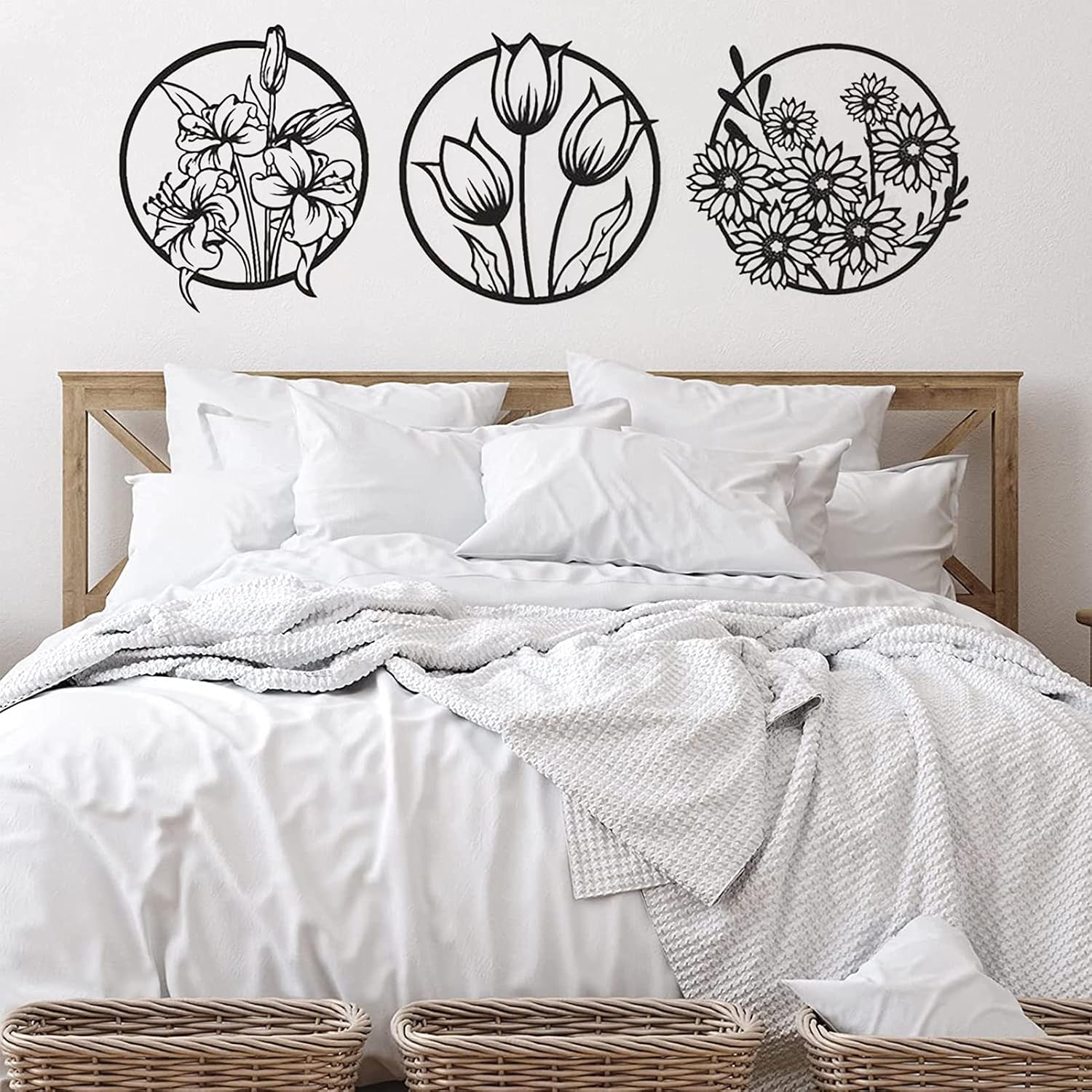 (3 pcs set )3D floral abstract Wooden Wall Art &amp; Home Decoration /  Item Home Décor Home Room &amp; Wall Decor Wall Art