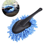 Car Cleaning Waxing Brush Telescopic Handle Soft Microfiber Brush