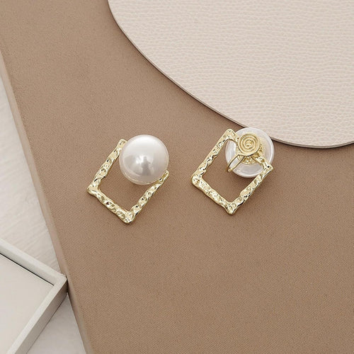 Earing, Korean Square Pearl Shape, Casual wear for girls
