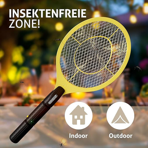 Electric Mosquito Killer Racket, with 3 Layer Net and Night Light