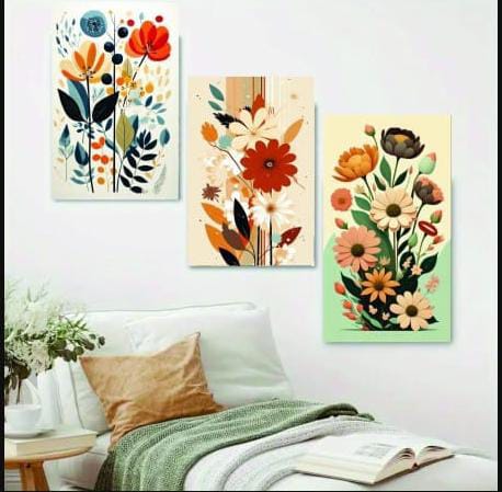 3 Piece Wooden StickyTile Frame Set 8x11 Inches With Double Tape