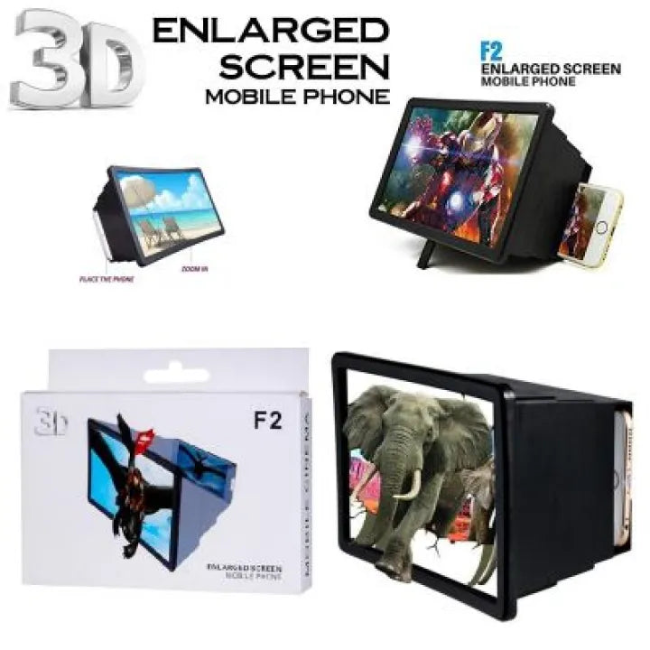 Mobile Screen Magnifier, F2 Portable HD Video Enlarger for Smartphones