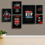 Inspirational Quote Wooden Frames for Home Office Gym