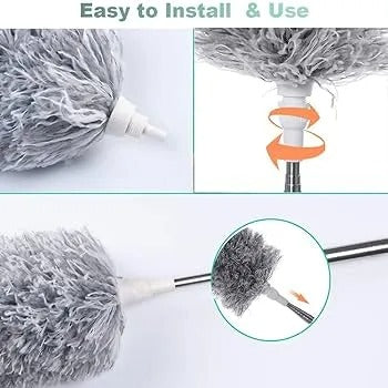 Microfiber Duster with Extension Pole Telescopic Cleaning Brush