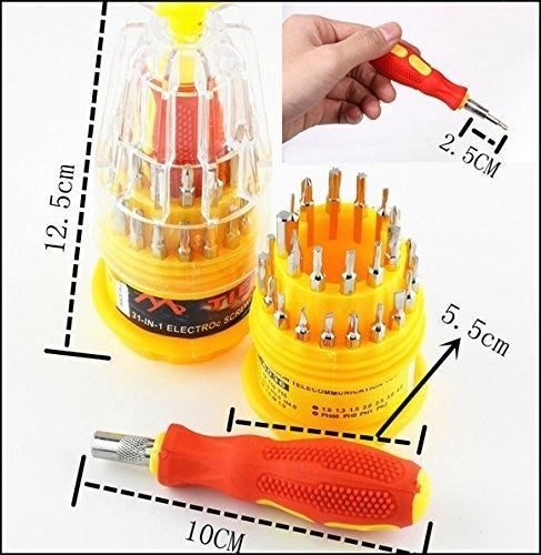 Screwdriver Set, 31 in 1 Magnetic Universal Precision Repair Kit
