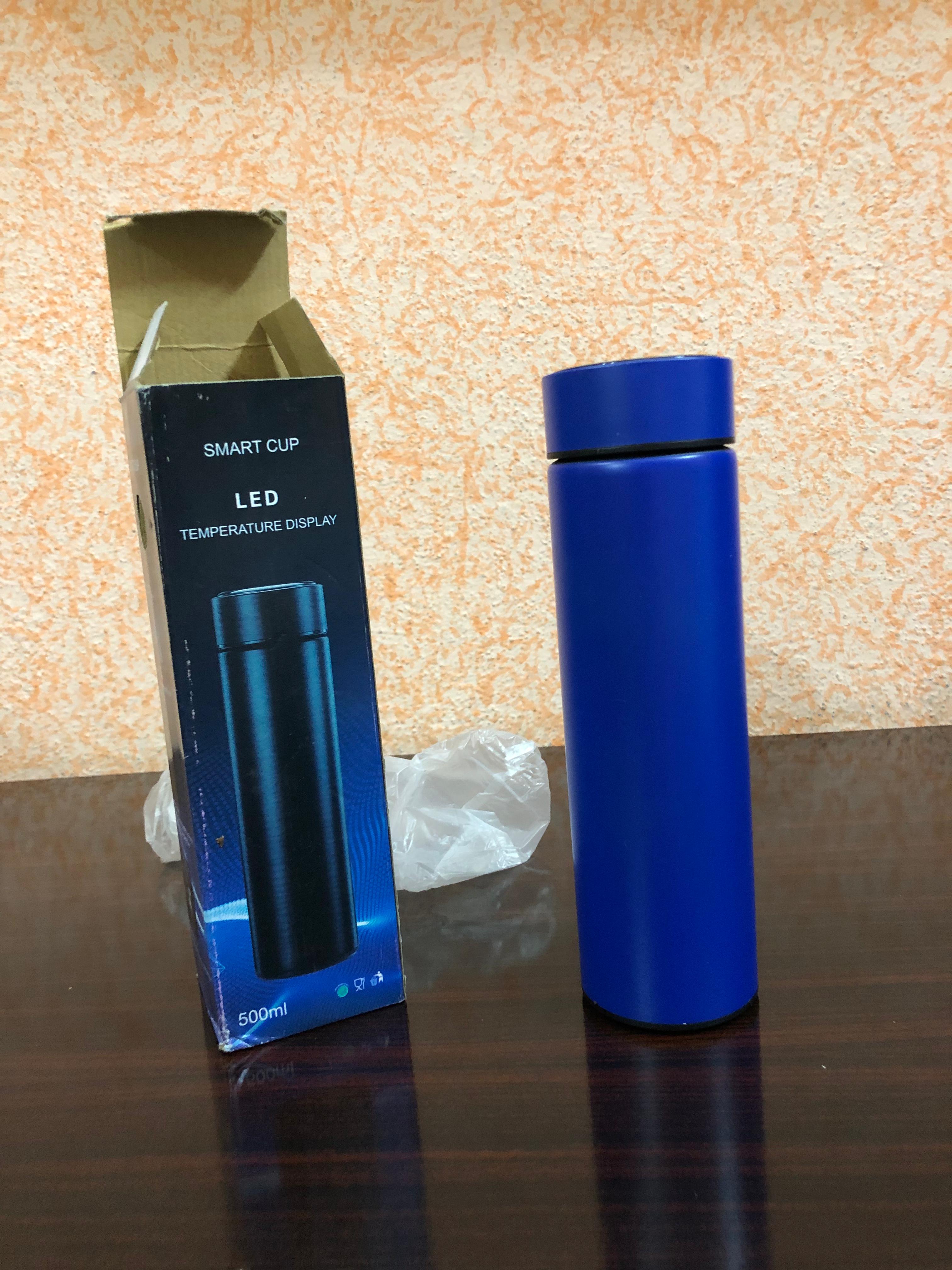 Smart Temperature Display Stainless Steel Water Bottle With LED Touch Lid