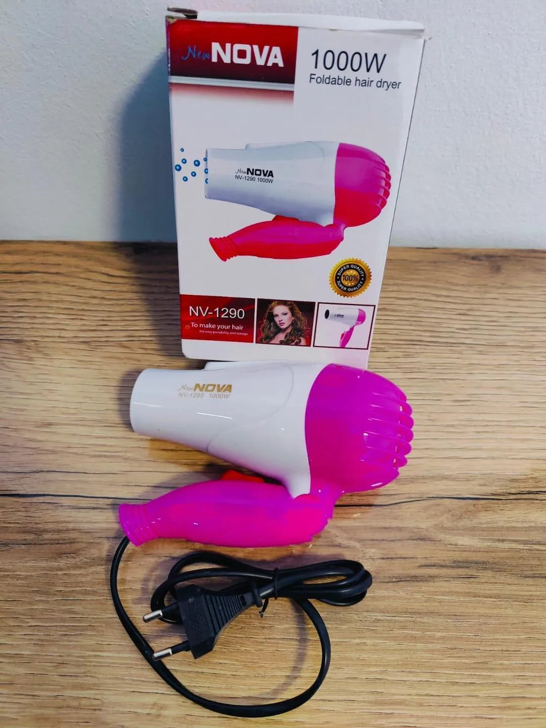 Nova Hair Dryer NV 1290 – Durable & Efficient Styling Tool