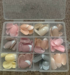 144 Pcs Multicolor Nails Box – Stylish, Durable & Easy-to-Use False Nails for Everyday Fashion, Parties & Nail Art Designs