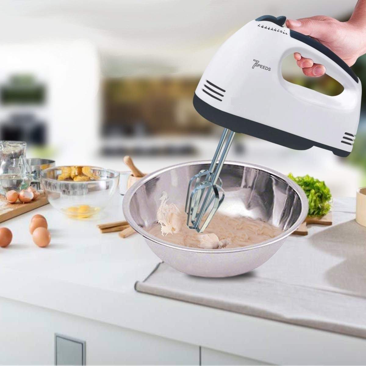 DH-133 Scarlett Multifunctional 7 Speed Mini Mixer Electric Food Blender Scarlett Handheld Mixer Egg Beater Automatic Cream Food Cake Baking Dough Mixer