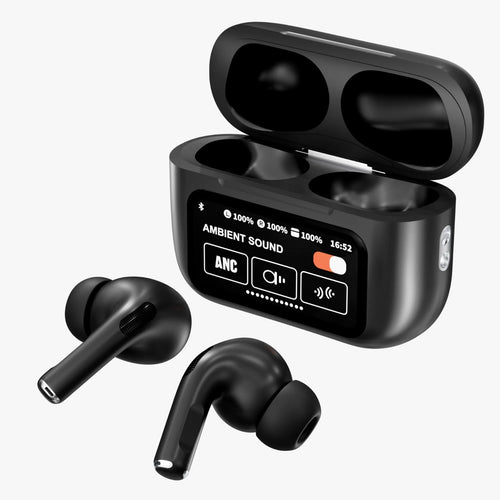 A9 Pro Earbuds With Smart Display And Hybrid ANC