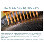 Golden Hair Comb Applicator Bottle  Oil, Shampoo & Dye Dispenser Tool