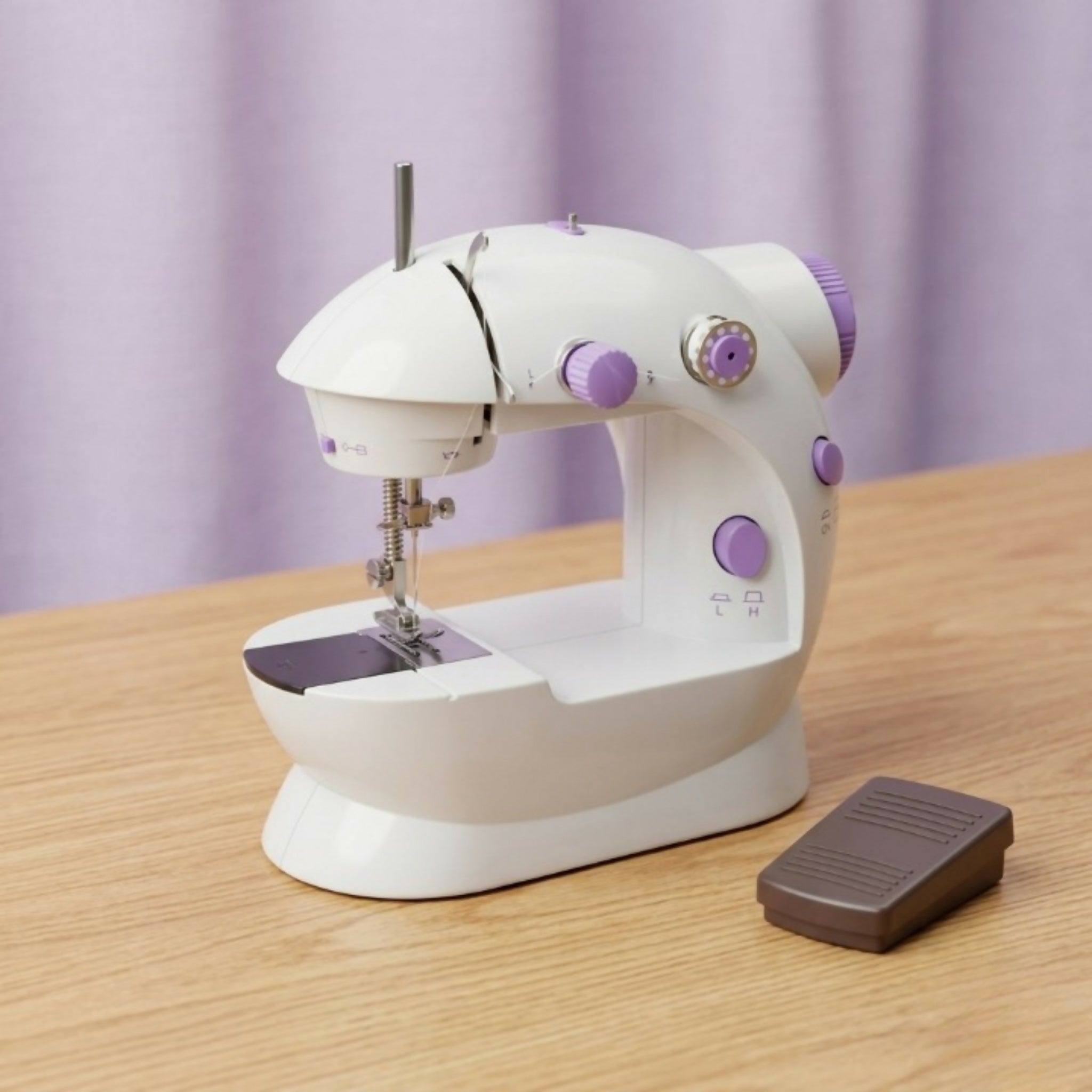 SM-202A Mini Electric Sewing Machine – Double Thread & 2-Speed Portable Sewing Machine