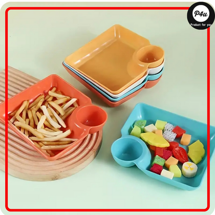 04 Fries Plate (01 Set), Fast Food Plate, for Kitchen & Dining