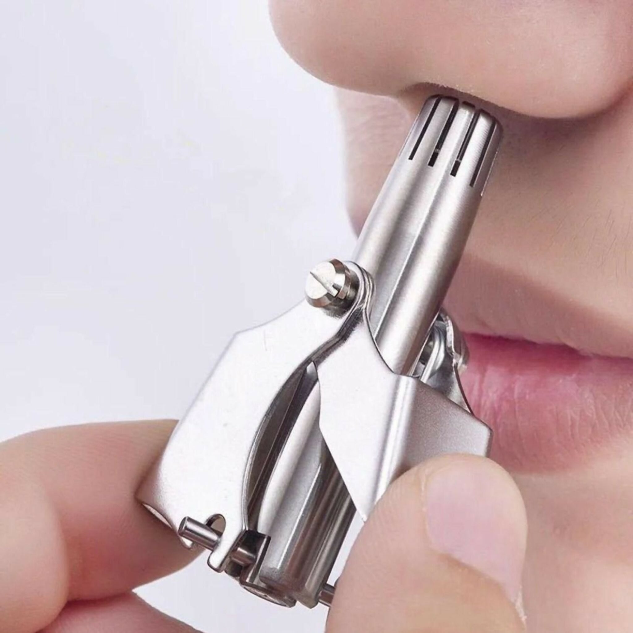 Mini Portable Stainless Steel Nose Hair Trimmer