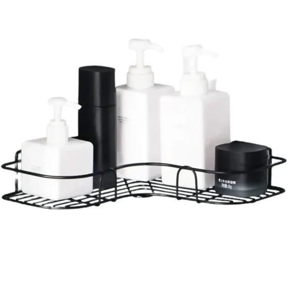 Wall Corner Rack | Multipurpose Kitchen & Bathroom Corner Organizer | Metal Wall Mount Storage Rack